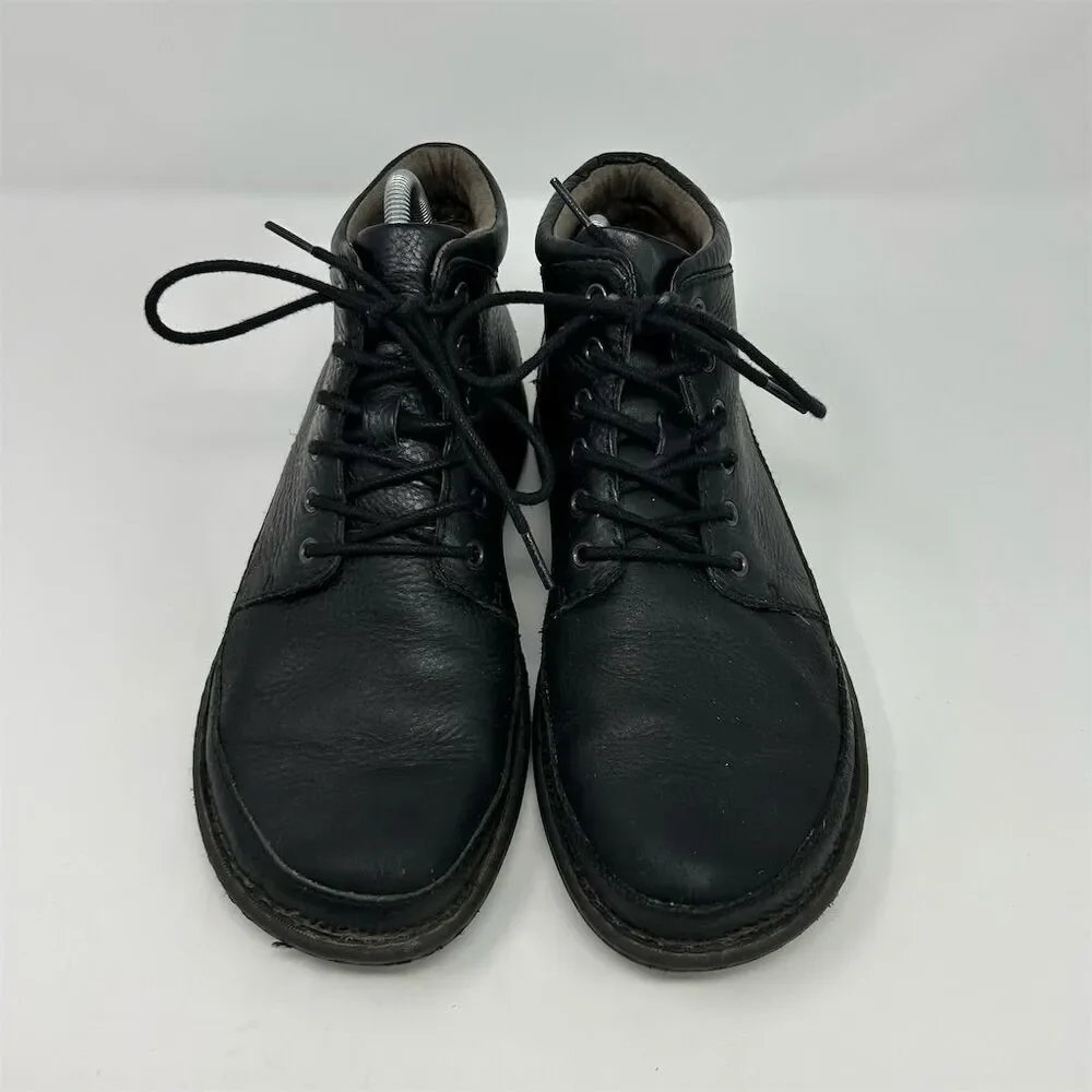 Born Men's Black Leather Chukka Boots Lace-up Ankle Casual Rugged Style Size 9
